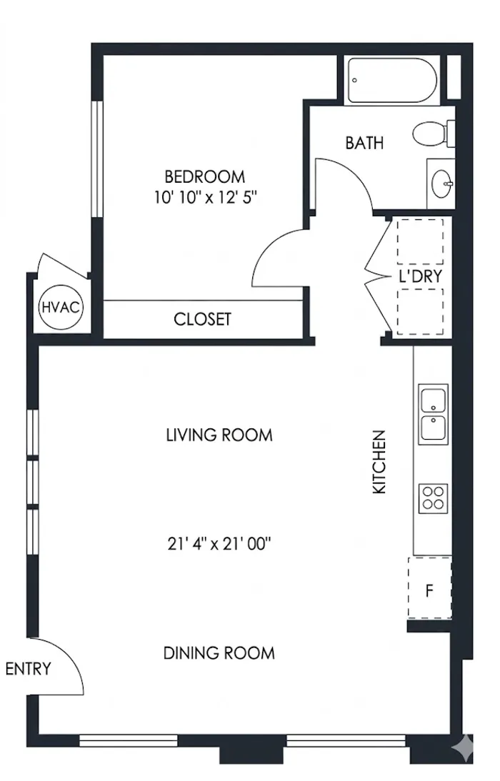 Residence 3 - 1 Bed / 1 Bath